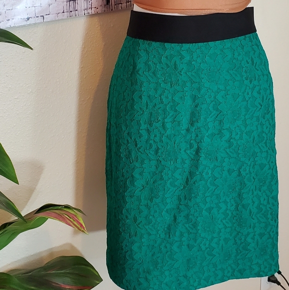 Alfani Dresses & Skirts - Alfani Green Lace Skirt